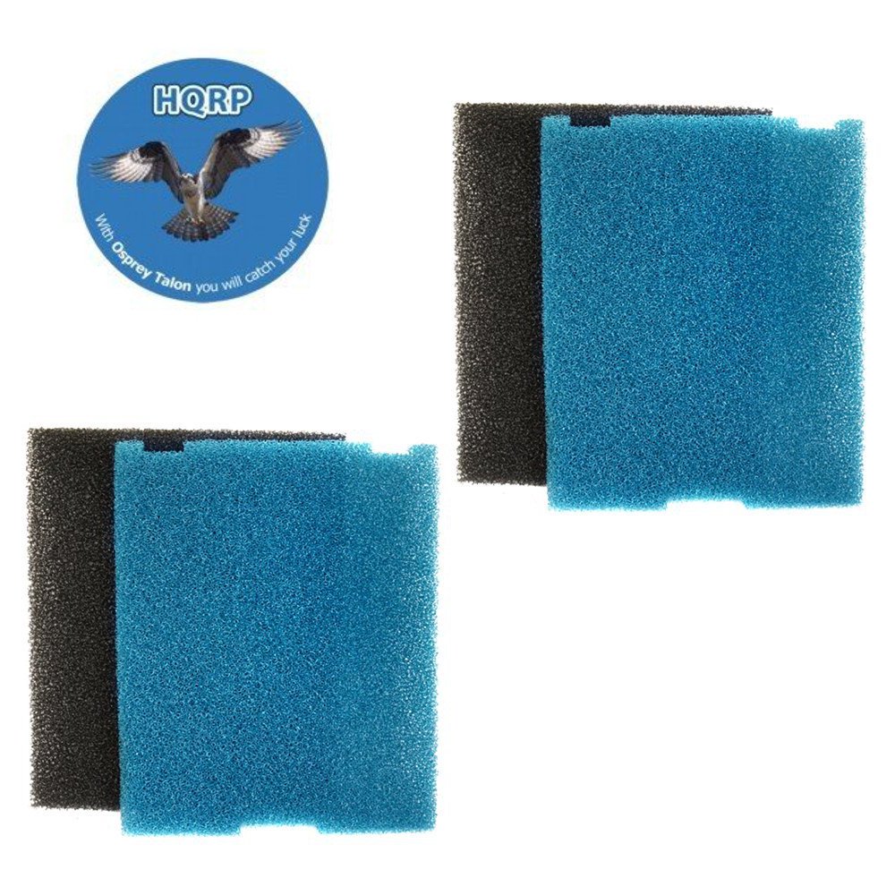 HQRP 2pack Submersible Pond Filter / Flat Box Filter Pads for Tetra