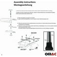thumbnail image 6 of OMAC Roof Rack Cross Bars for Ram ProMaster City 2015 to 2022, Rooftop Cargo Carrier, 165 Pounds, Black, 6 of 6