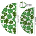 thumbnail image 3 of GZHJMY Lucky Clover Christmas Tree Skirt 48", St. Patrick's Day Tree Skirt Double Layers Polyester Easter Tree Skirt for St. Patrick's Day Holiday Party Decoration, 3 of 6