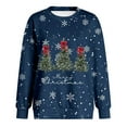 thumbnail image 3 of Merry Christmas Holiday Sweatshirts for Women 2025 Long Sleeve Crewneck Christmas Tree Graphic Sweatshirt Pullover Tops, 3 of 5