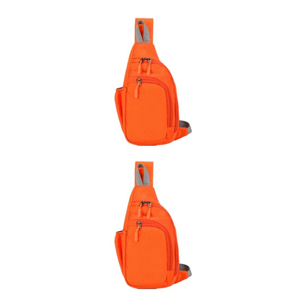 Minnieouse Bolsas de pecho duraderas y funcionales para mujer, accesorios ligeros y de moda, bolsa de pecho de moda naranja Naranja 2Conjunto