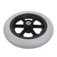 thumbnail image 1 of Roue en PU pour Fauteuil Roulant, Roue de Fauteuil Roulant Antidéflagrante Facteur de Sécurité Élevé Capacité de Charge Élevée Résistante à l'Usure pour Aides à la Conduite, 1 of 7