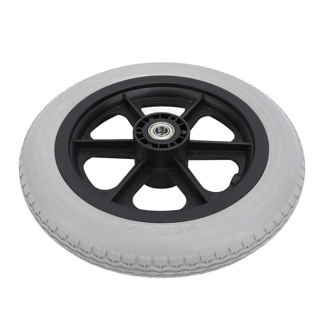 Roue en PU pour Fauteuil Roulant, Roue de Fauteuil Roulant Antidéflagrante Facteur de Sécurité Élevé Capacité de Charge Élevée Résistante à l'Usure pour Aides à la Conduite