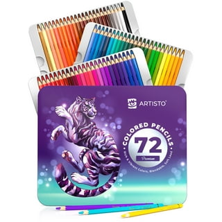 Kingart Soft Core Colored Pencils Set of 36 Unique Vibrant Colors