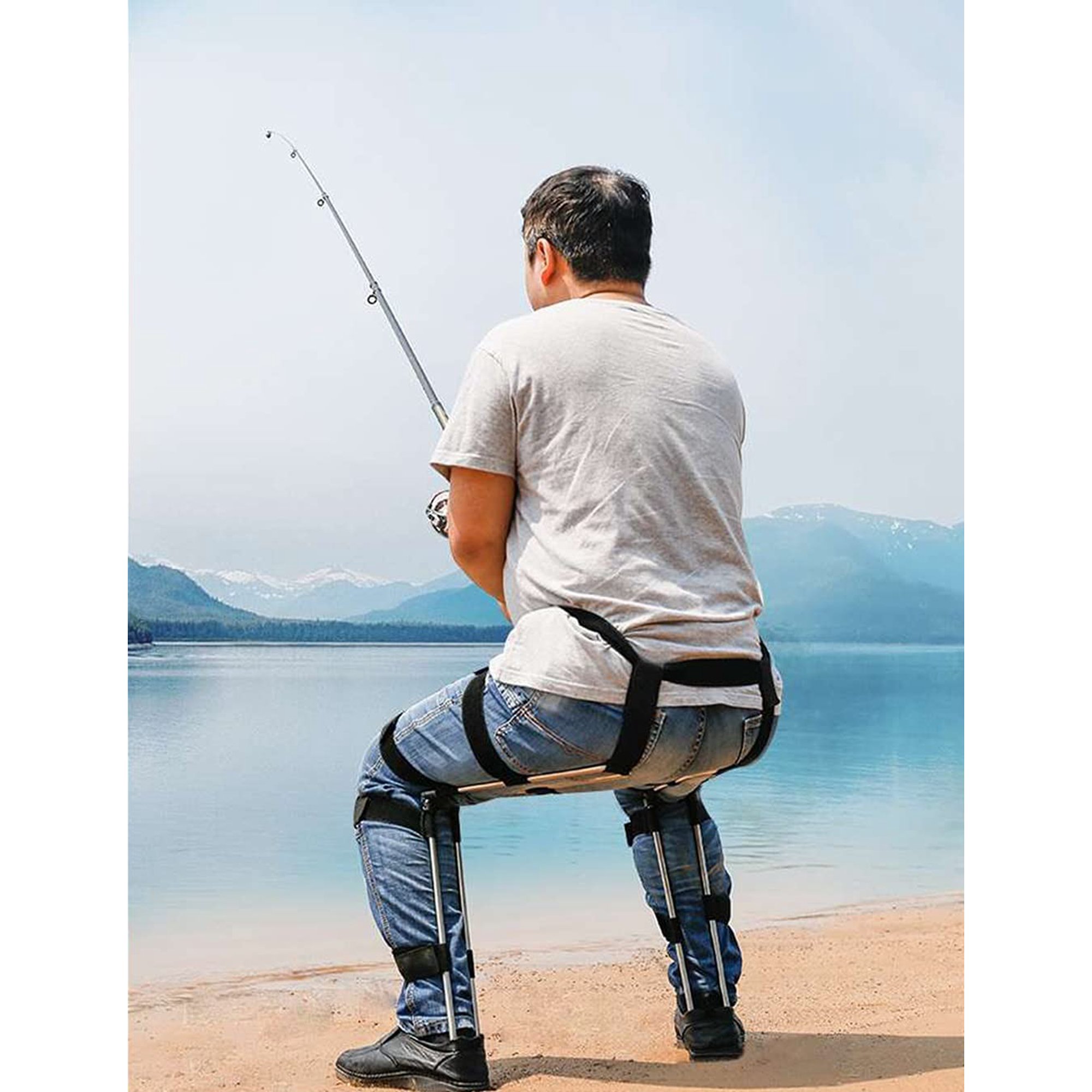 Invisible Seat Leg Brace Magic Stool, Wearable Portable Seat Ergonomics