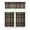 Plaid, variant on Retro Floral Kitchen Curtains 3-Piece Set - Classic Vintage Paisley Design, Short Rod Pocket Window Panels (54x18 + 27.5x36x2), Boho Chic Farmhouse Decor