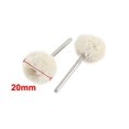 thumbnail image 3 of HUGFEGWE Wool Felt Buffing Grinding Wheel Grinder Head Bur Bit Compatible with Rotary Tool Accessories Attachment for Jewelery Metal Glass Polishing Bit, Pack of 20 CJB91-14280, 3 of 4