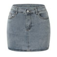 thumbnail image 5 of Womens Summer Dresses Womens Dresses Summer Casual Dresses For Women Denim Mini Skirts For Everyday Wear Basic Style For Spring And Summer Easy Machine Wash Comfortable Fit, 5 of 8