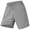 Gray, variant on Mens Casual Lightweight Quick Dry Shorts - 7" Elastic Waist Drawstring Summer Breathable Beach Shorts with Pockets Khaki