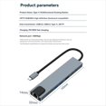 thumbnail image 2 of Concentrador USB C 4K Compatible con , Estación de Acoplamiento USB 3.0 de 100 W PD, Lector de Tarjetas SD/TF RJ45 para Portátiles y Ordenadores., 2 of 7