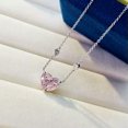 thumbnail image 3 of Pretty Heart Cut Cubic Zircon Wedding Engagement 925 Silver Necklace Pendant, 3 of 6