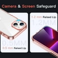 thumbnail image 4 of JETech Case for iPhone 14 6.1-Inch, Shockproof Phone Bumper Cover, Anti-Scratch Clear Back (Rose Gold), 4 of 6