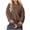 Brown, variant on Admvng Hoodies for Women Casual Christmas Printed Round Neck Long Sleeved Loose Hooded Sweatshirts, Size S-2XL