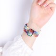 thumbnail image 5 of 2 piezas compatibles con Apple Watch Iwatch Bands 42 mm 44 mm 45 mm Mujeres Hombres, Pulsera elástica ajustable trenzada Solo Loop estirable para Iwatch S, 5 of 5