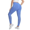 thumbnail image 4 of TGPMGRZ High Waisted Tummy Control Leggings for Women Lifting Lace Cut Out Yoga Pants Soft Comfort Gym Workout Leggings Light Blue Size S, 4 of 4