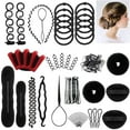 thumbnail image 1 of Ensemble de Coiffure 27 Pcs, Outils de Coiffure, Kit d'Outils de Modélisation de Cheveux DIY, Outil de Tressage Rapide pour Femmes et Filles, 1 of 2