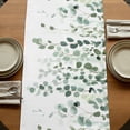 thumbnail image 5 of Table Runners 70 Inches Long Dress Scarves, Eucalyptus Leaf Sage Green Farmhouse Coffee/Dining/Kitchen Table Decor, Holiday Table Runner, Spring Weeping Leaves Botanical 13x70 Inch, 5 of 9