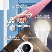 MOBI Smart Nursery Kit - Smart LED Light Bulb, Smart Door & Window Sensor, Smart HD Wifi Camera