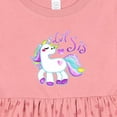 thumbnail image 4 of Inktastic Lil Sis Unicorn Little Sister Girls Baby Dress, 4 of 5