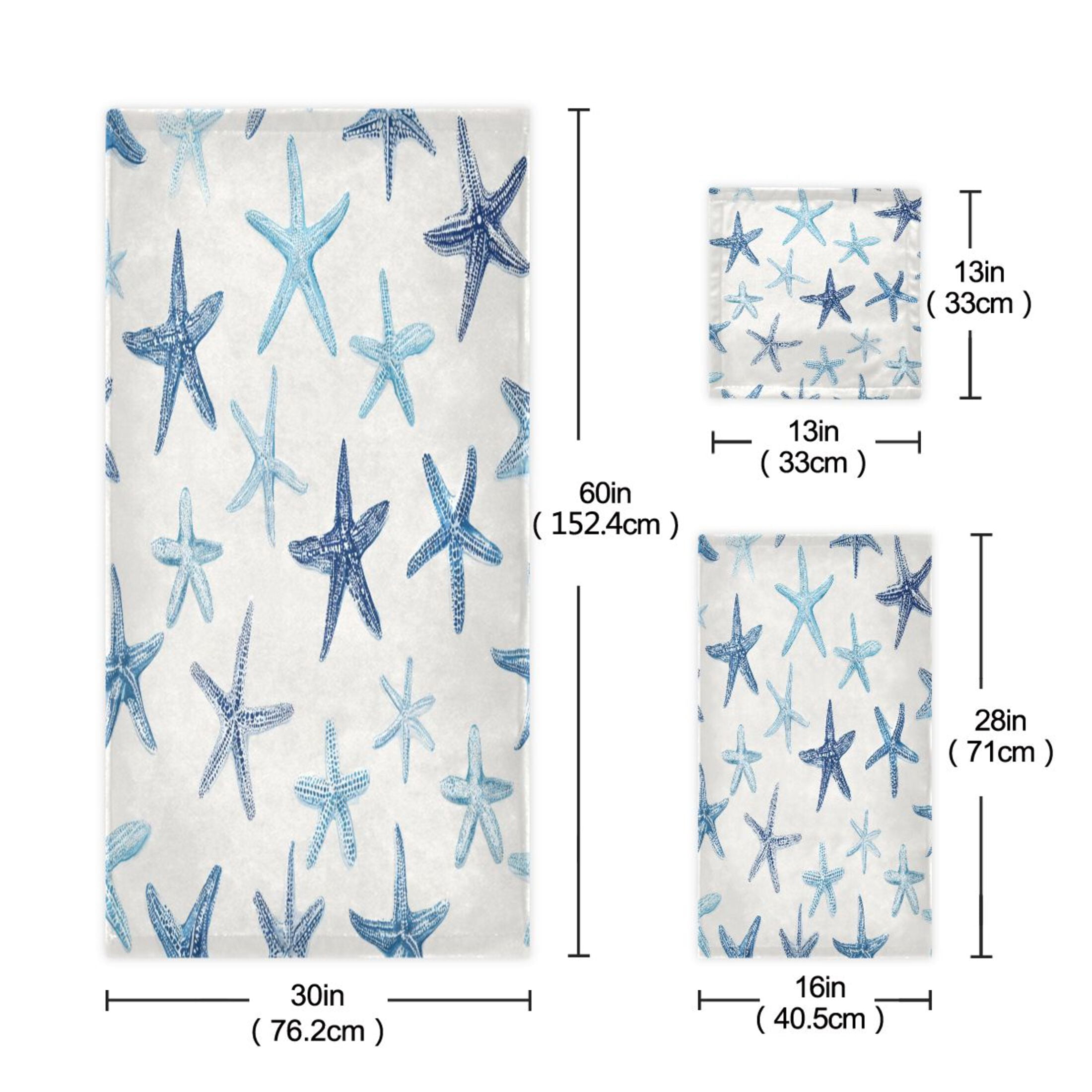 Three-Piece Towel Set Face Towel Towel Set Hand Towel Bath Towel Cotton Bath Towels Bath Towel Sets Hand Bath Towels Blue Sea Sar