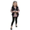 thumbnail image 4 of WOYY Toddler Girls Vest Fashion Winter Sleeveless Cardigan Coat, Sizes 2-3T, 4 of 6