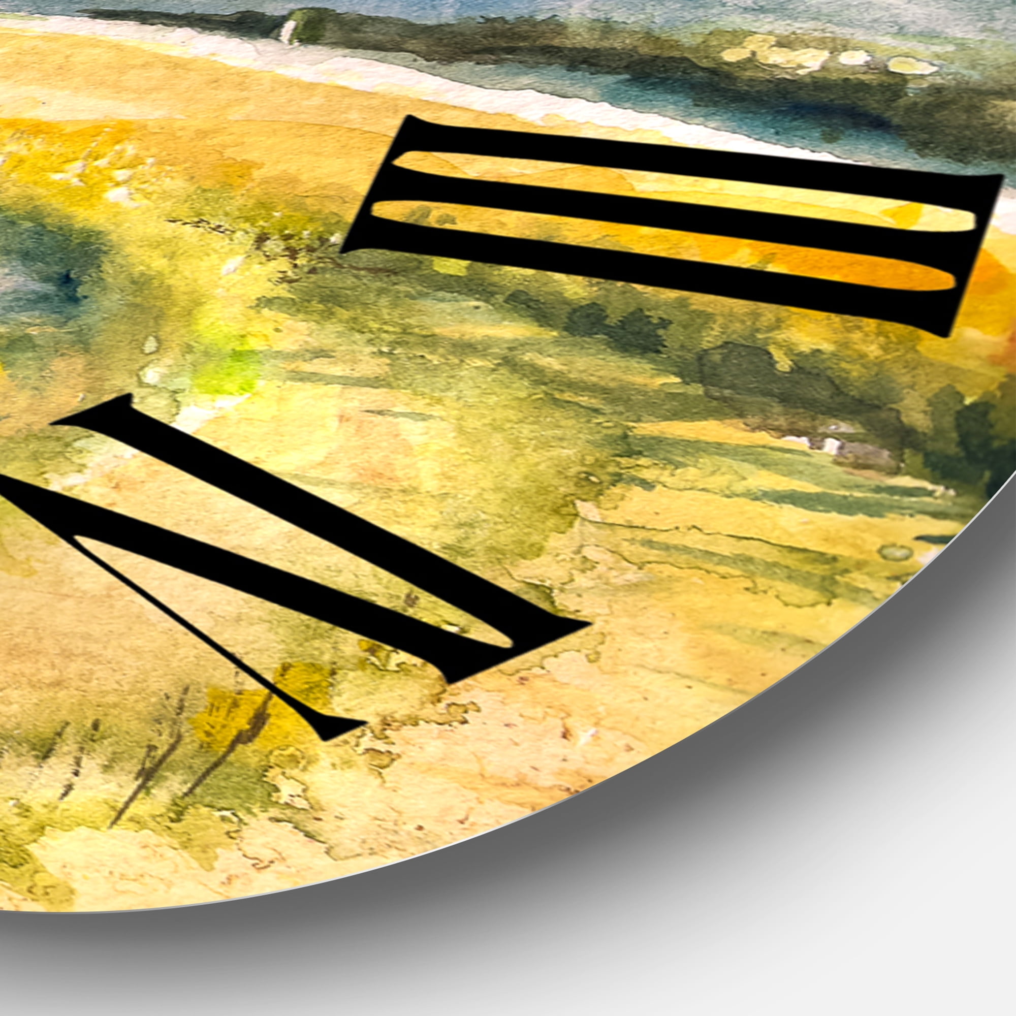 Designart 1 in Country Wall Clock