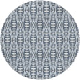 thumbnail image 2 of Addison Rugs Dream Shag Premium Machine Washable Transitional Tribal, Boho Blue Round Rug, 8' x 8', 2 of 8