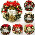 thumbnail image 2 of 2024 New Year Christmas Wreaths Door Hanging 30cm Large Christmas Wreath For Door Window Artificial Hanging Home Party Decor, 2 of 4