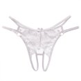 thumbnail image 2 of ZVNAΖH Women Sexy Lace Lingerie Panties G String Thong Underwear, Valentine's Day Supplies, Floral Lace Mesh Hollow Out See Though Panties, 2 of 7