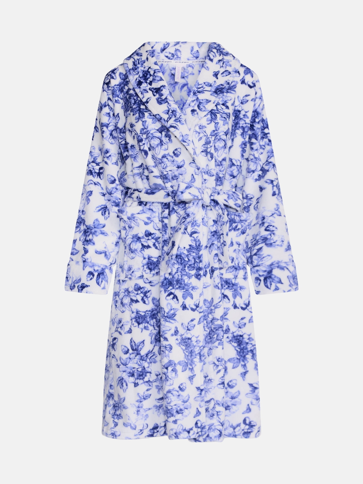 Joyspun Women's Plush Robe, Sizes S to 3X