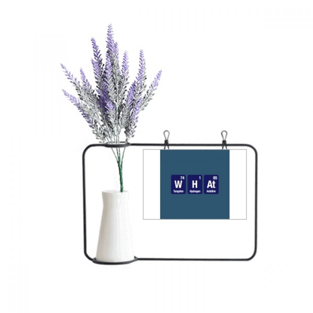 Qué elemento químico ciencia Tarjeta de jarrón de lavanda artificial