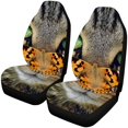 thumbnail image 1 of RYLABLUE Set of 2 Car Seat Covers Butterfly Cat Universal Auto Front Seats Protector Fits for Car,SUV Sedan,Truck, 1 of 3