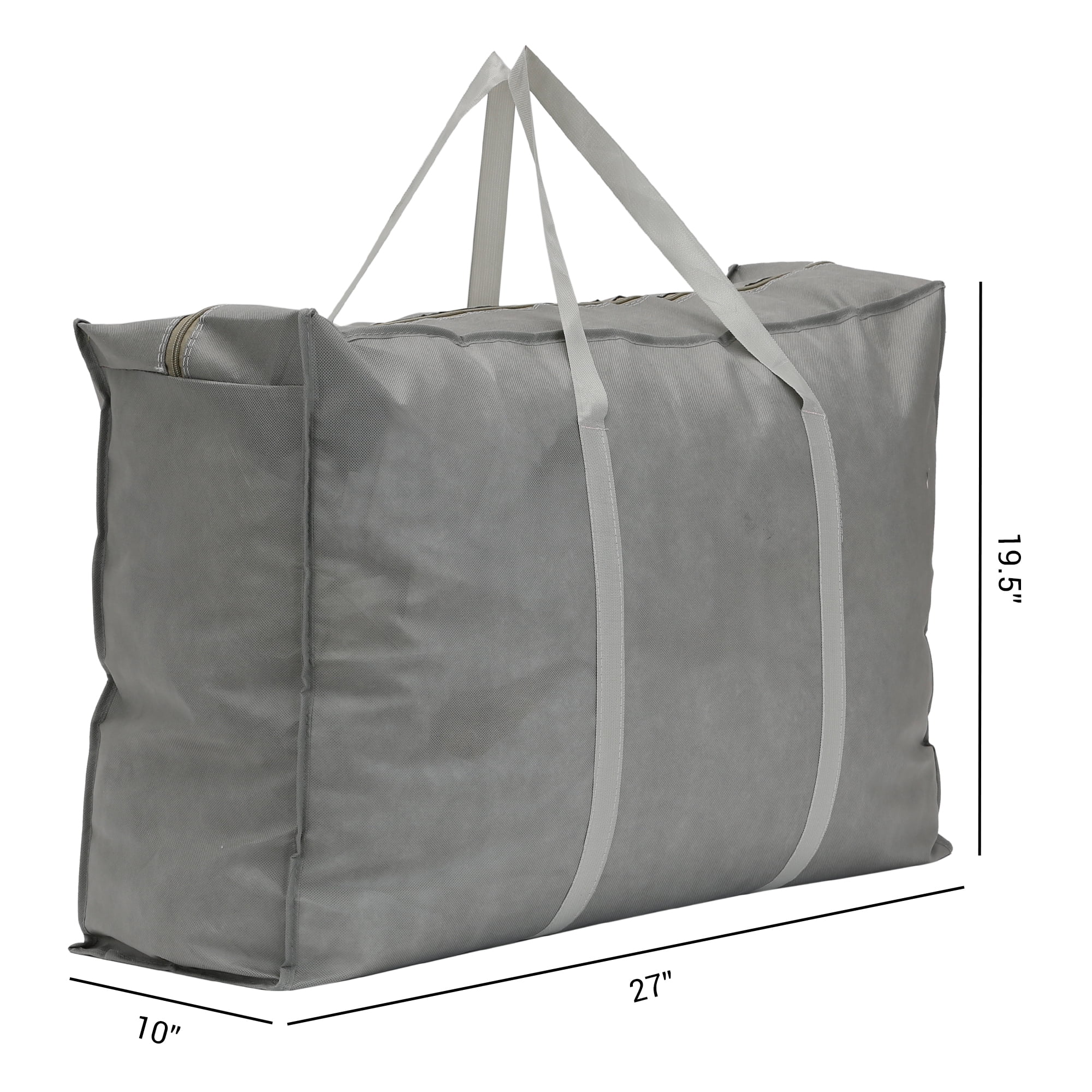 Unique Bargains 1 Pack Clothes Storage Foldable Storage Bags Dark Gray 27*20*10in