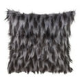 thumbnail image 1 of SARO 3538.BK18S Poly Filled Accent Pillow with Faux Fur Design  Black, 1 of 4