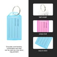 thumbnail image 6 of 30pcs Portable Key Labels Plastic ID Label Key Chain Tags Classification Key Tags, 6 of 8