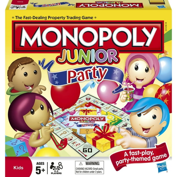 Juego de mesa Monopoly Junior Party con Cupcake Movers para niños