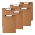 thumbnail image 2 of Universal Hardboard Clipboard, 1/2" Capacity, Holds 8 1/2w x 12h, Brown, 6/Pack -UNV05562, 2 of 4