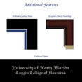 thumbnail image 4 of Framerly - UNF Business Diploma Frame with Black and Royal Blue Mat, 4 of 10