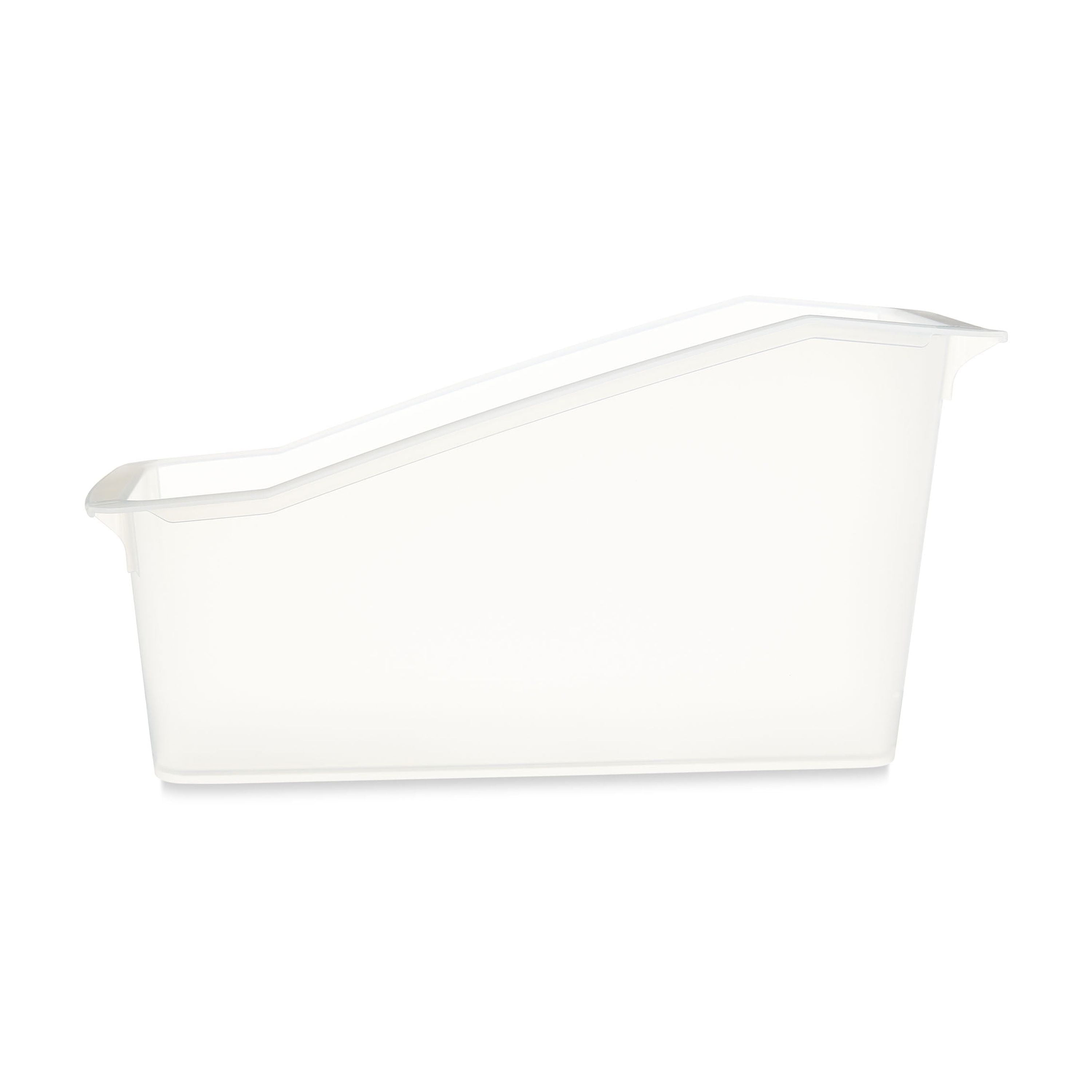 Pen+Gear Book Bin, 14.3 x 5.44 x 7.1 in, Clear
