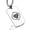 Silver, variant on Stainless Steel Mythical Yeti Head Dog Tag Pendant Necklace