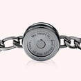 thumbnail image 4 of Totwoo Long Distance Touch Bracelets for Couples Relationship Light up&Vibrate Smart Bracelets Bluetooth Connecting Jewelry-Sun&Moon Snake Chain Black Gold, 4 of 6