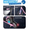 thumbnail image 5 of Hiboy Blue JoyHaul E-Scooter - 100W Brushless Motor & 56.16Wh Battery for Kids 4-10 years | LED Lights, Safety Brake, Under-Seat Storage, 5 of 8