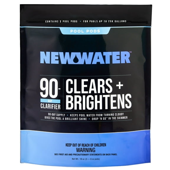 New Water 90-Day Water Clarifier Pool Pods for Swimming Pools (3 pack)