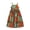 Green, variant on Girls Boho Summer Dress African Print Sleeveless Backless Tie Dye Casual Flowy Party Wear for Beach and Vacation Yellow 90