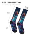 thumbnail image 2 of Lsque Starry Sky White Cloud Puppy Pattern Sport Compression Socks for Men & Women 15-20 mmHg Knee High Nurse Pregnant Running Medical and Travel Athletic, 2 of 6