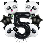 The zoo panda digital foil balloon set is suitable as a birthday party item for panda-themed events.
