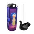 thumbnail image 2 of Saiise inside out 2 Print Insulated Water Bottle with Straw,Sports & Travel Water Bottle 18oz Double Walled Stainless Steel,Reusable Thermal Water Bottle, 2 of 8