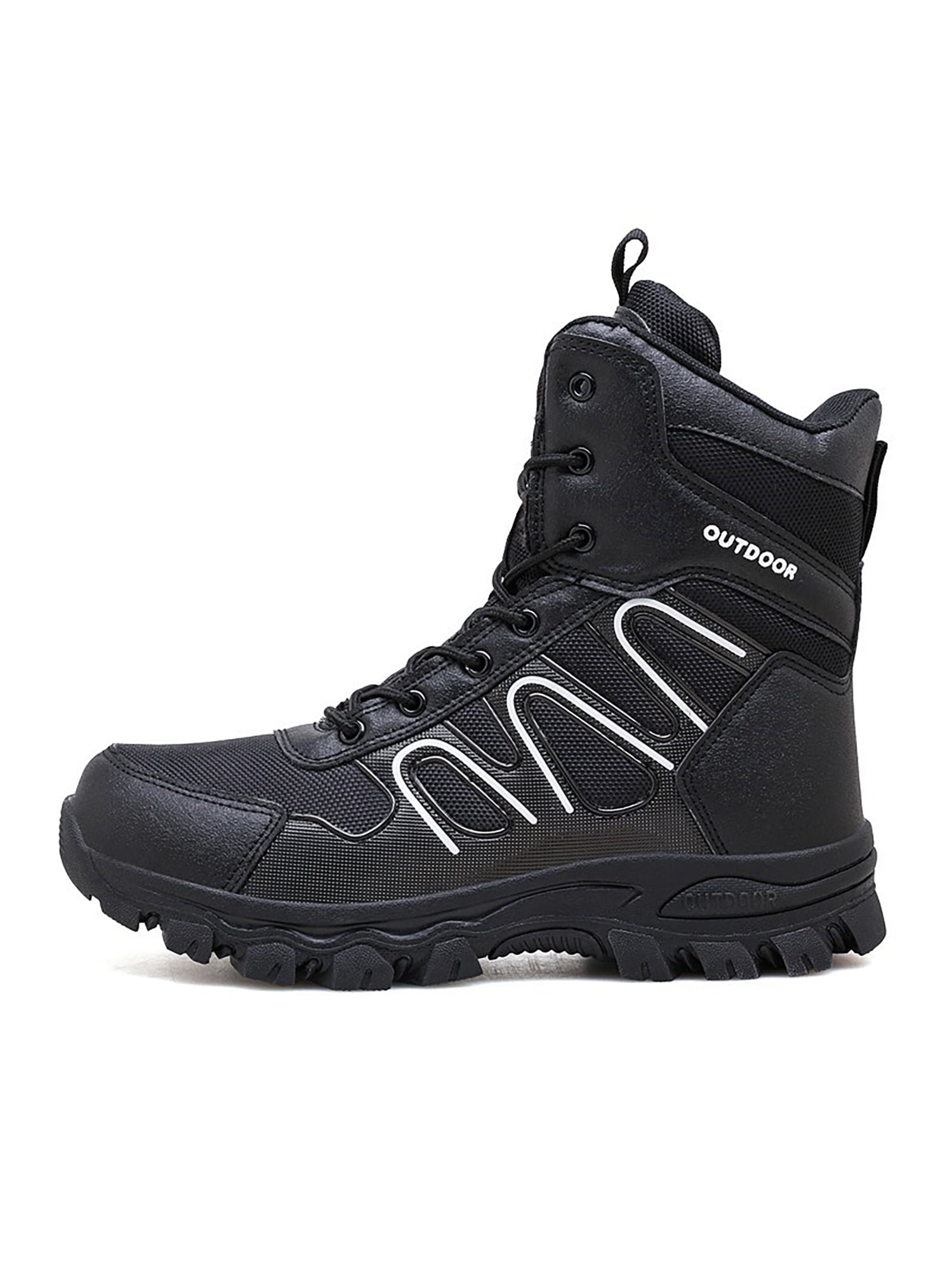 Audeban Mens Army Combat Patrol Tactical Boots Cadet Military Security Work Police Shoes Size 7-13, Men's
