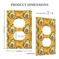 thumbnail image 5 of Kll Avocado Dog Wall Plate,Gloss Finish,Standard Size 1 - 5" X 3", Polycarbonate Thermoplastic,Electric Receptacle Plug Covers, 5 of 8