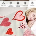 thumbnail image 3 of COMIO Heart Blanket Mothers Day Love Soft Throw Blanket Red Heart-Shaped Warm Lightweight Travel Plush Blanket Valentine's Day Romantic Decor Blanket Gifts for Mom Couple Family, 3 of 6